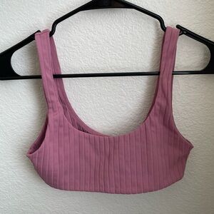 MIKOH Ribbed Eden Bikini Top Small